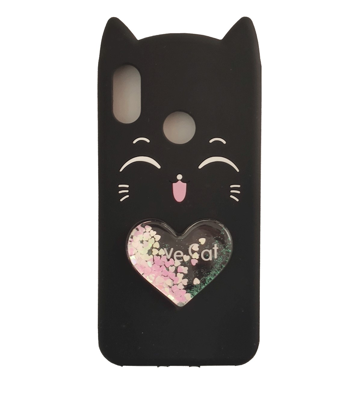 Protectores para celular  para Xiaomi  MI A2 Lite / Redmi 6 Pro Funda de silicona dise�o Gatito negro